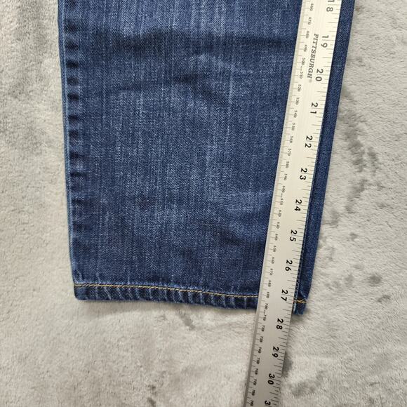 J.Jill Jeans Women 14 PETITE Blue Boyfriend Mid Rise Slim Straight Preppy Casual - Picture 11 of 13